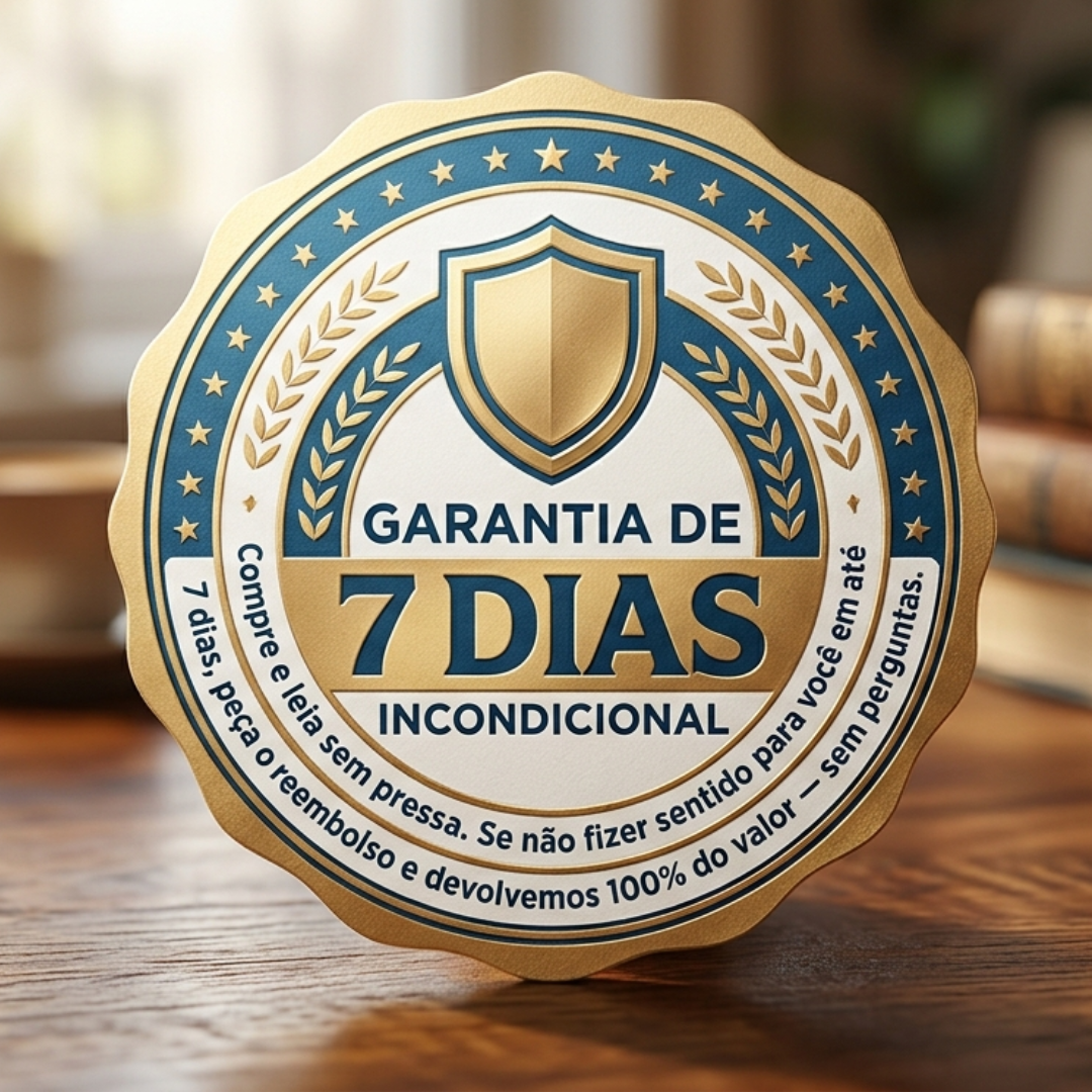Selo de garantia incondicional de 7 dias