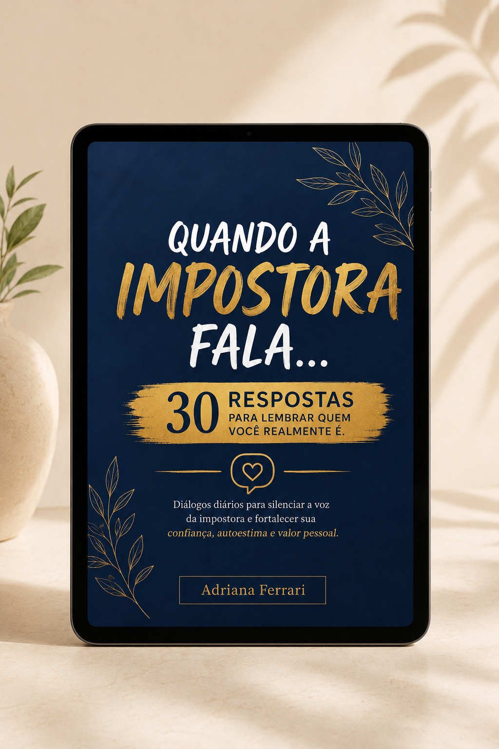 Capa do material Quando a Impostora Fala...